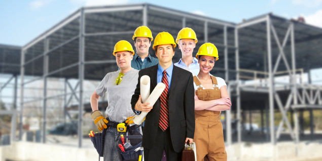 Group of construction workers.