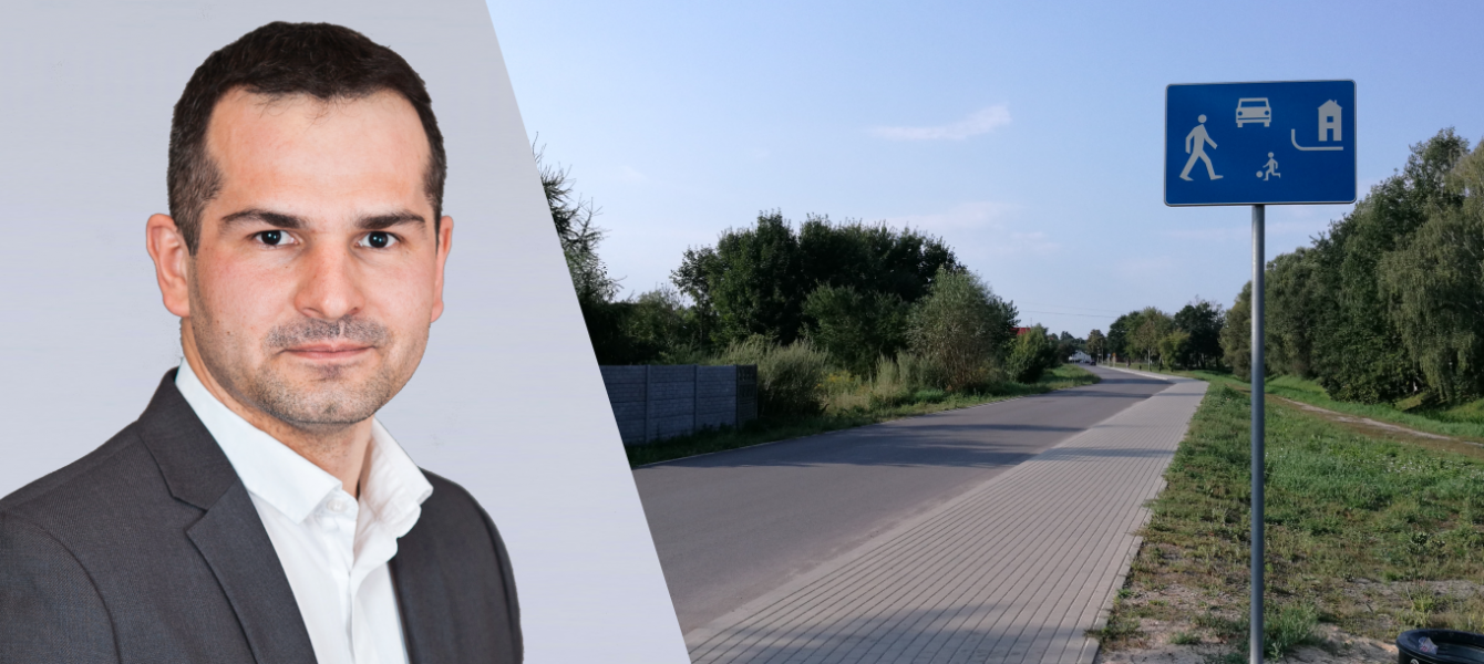 Jest odpowiedź w sprawie usterek na łączniku ulic Kutnowska - Wspólna - Dybanka
